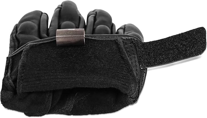 Superbike Full Finger Goat Skin Leather Touchscreen Motorcycle Gloves - Image 6