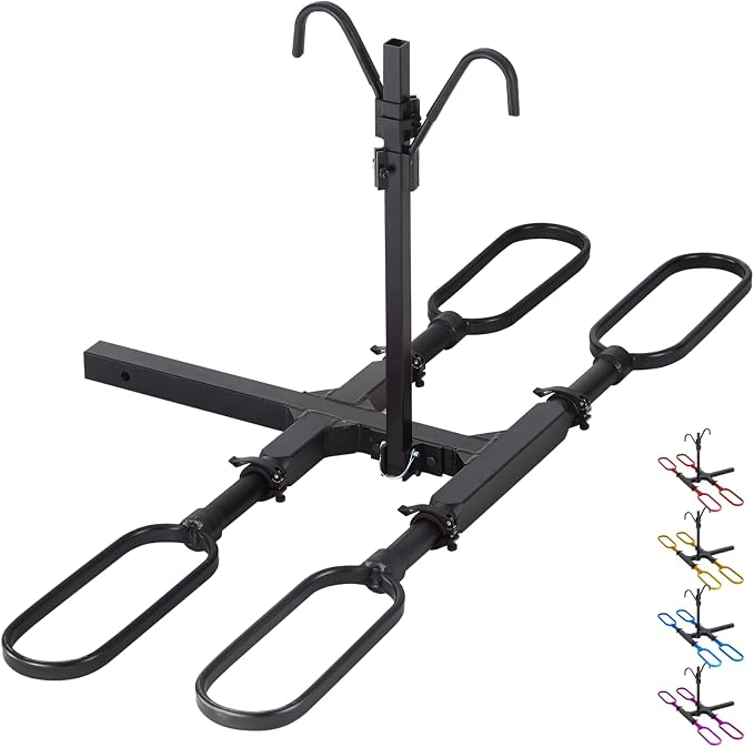Trailer Hitch Bike Rack for Car 2 Bikes, E Bike Carrier Hitch Mount 2 Bike by Unknown