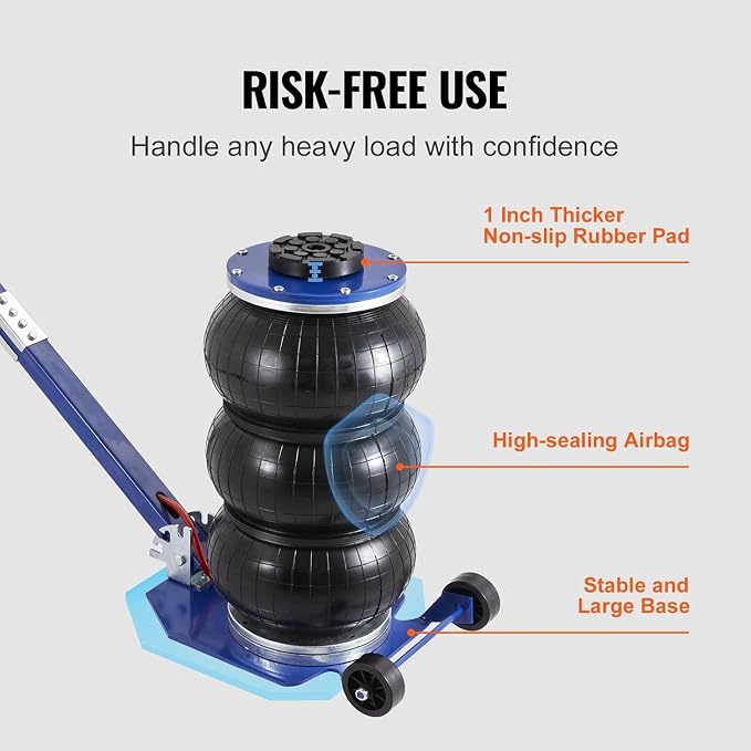 VEVOR Air Jack, 3 Ton/6600 lbs Triple Bag Air Jack, Airbag Jack - Image 6