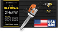 DLDIRECT Slatwall Panel Garage Wall Organizer: Heavy Duty Mounted PVC Rack by DLDIRECT