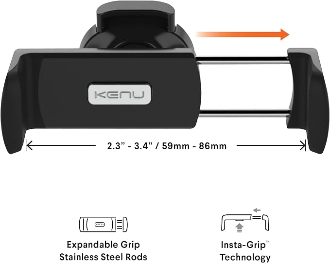 Kenu Airframe Ultra with Insta-Grip tech | Universal Smartphone Car Vent Mount - Image 3