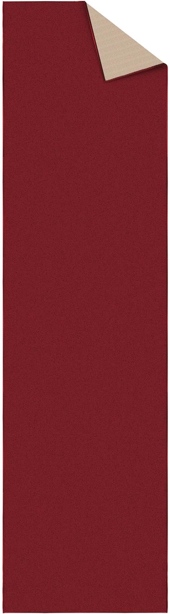 Ottomanson Hallway Runner Rug 2'7" x 9'10" Non Slip Solid Area Rugs Easy to - Image 7