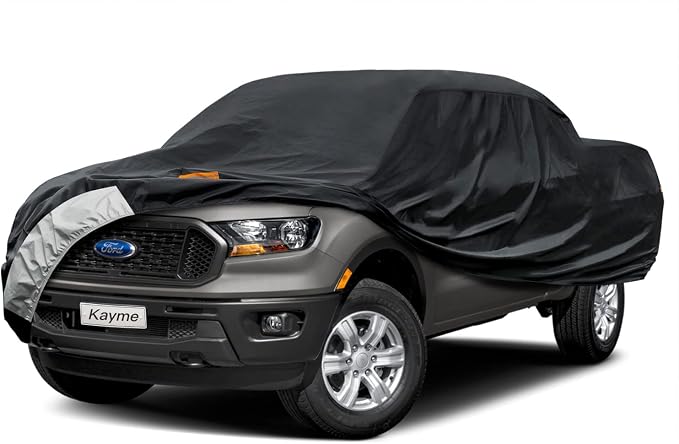 Kayme 7 Layers Truck Cover Fit Ford Ranger Super Cab/Crew Cab Bed, Waterproof by kayme