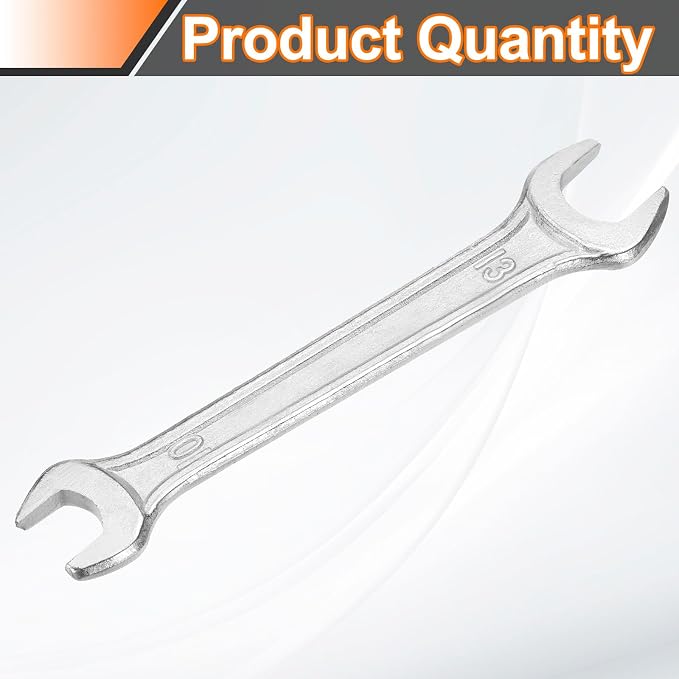 HARFINGTON Double Open End Wrench 10mm x 12mm Metric 15 Degree Offset Angle - Image 3