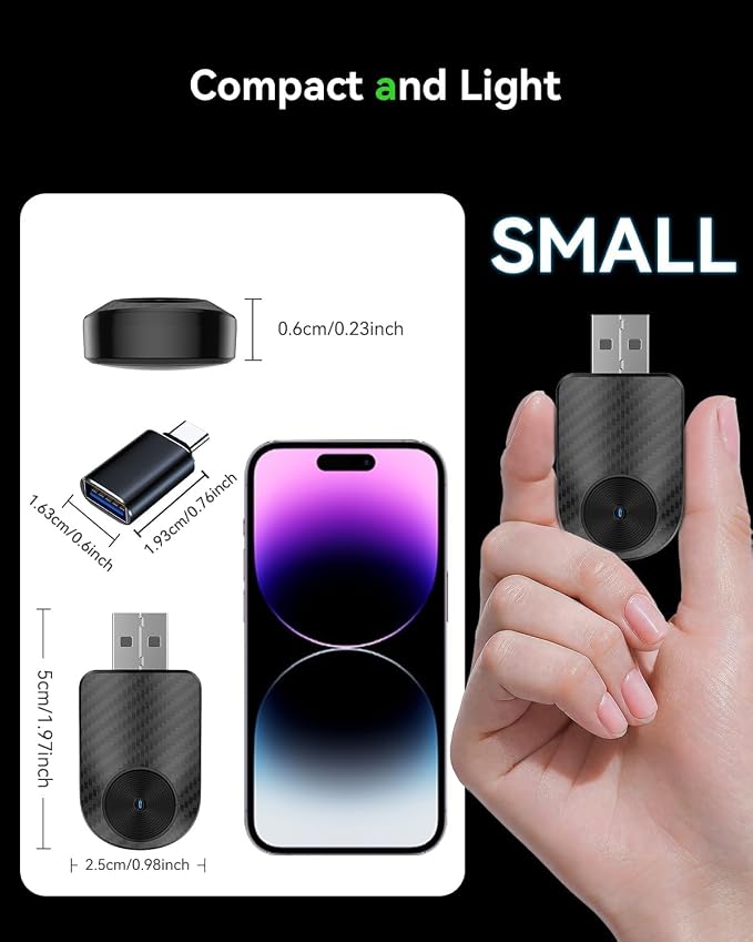 2-in-1 Apple CarPlay & Android Auto Wireless Adapter - Image 4