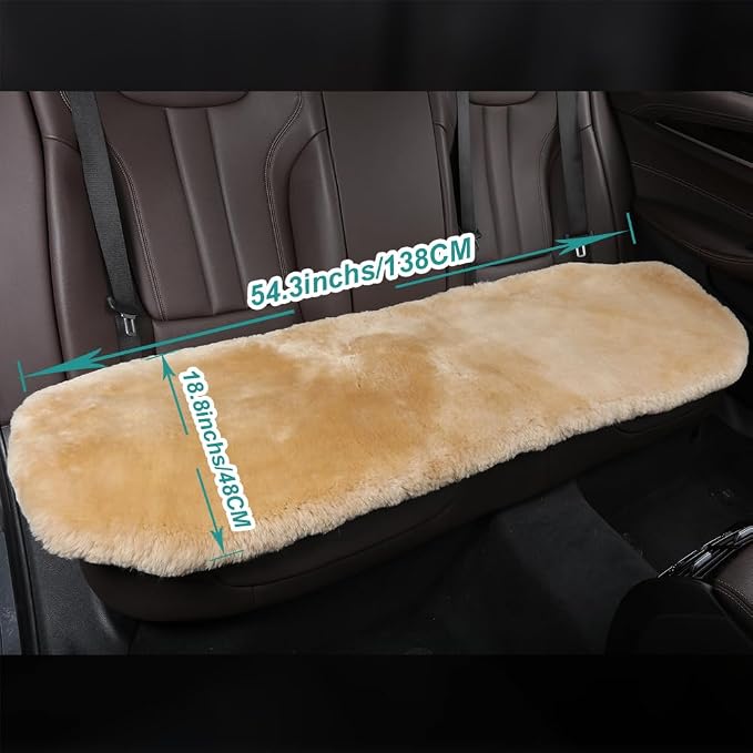 Fluffy Genuine Australia Sheepskin Car Seat Cover - Image 3
