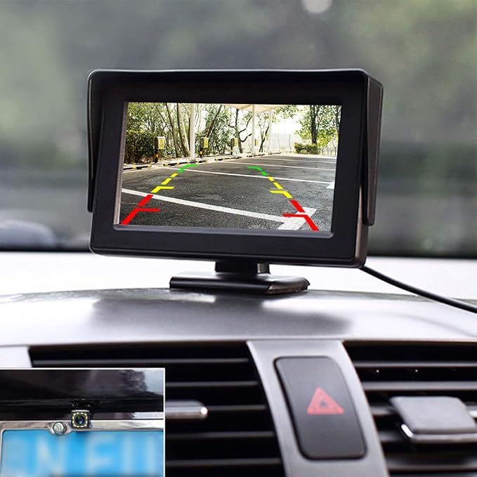 Back Up Camera with 4.3 Inch Monitor Kit, Reverse Rear View Camera - Image 8