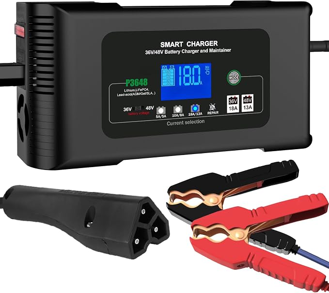 Golf cart Battery Charger, 48V 13A and 36V 18A Trickle Charger, 48 Volt Golf by YHCHKJ