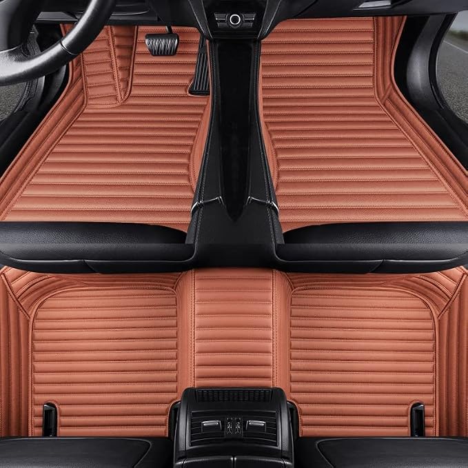 Custom All-Weather Protection Luxury Leather Floor Mats - Image 2