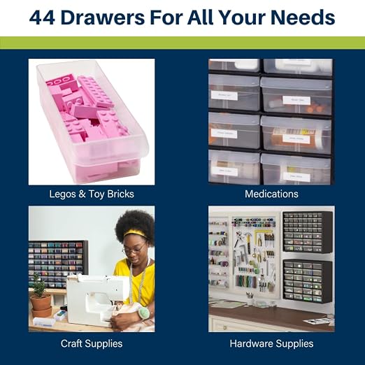 Akro-Mils 44-Drawer Plastic Drawer Storage Cabinet - Image 4