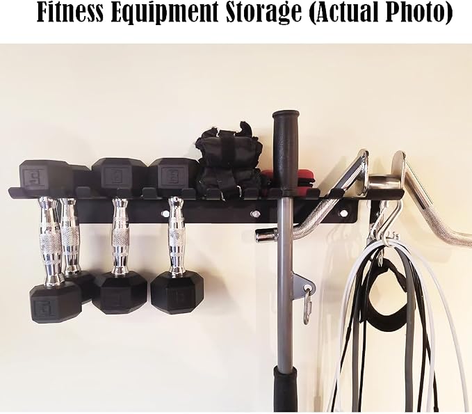 22‘’/25‘’/31‘’Black Wall-Mounted Tool Storage Rack, Suitable - Image 3