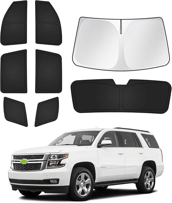 Sunshades for Chevrolet/Chevy Tahoe 2015-2020 Accessories Windshield Sun Shade by Canvcle