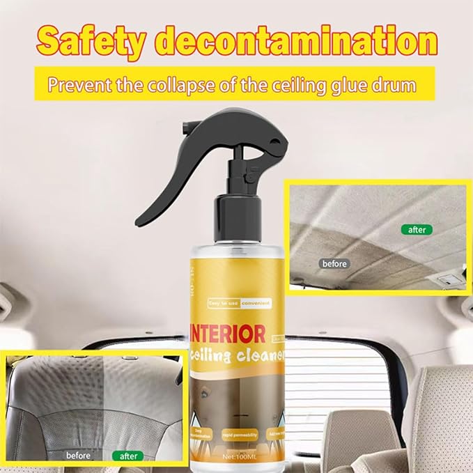 Multi-Purpose Car Interior Fabric Clean Polish Spray, Applies To Vehicle - Image 8
