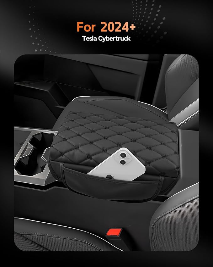 CDEFG for 2024 2025 Cybertruck Center Console Cover Armrest Cover for Tesla - Image 2