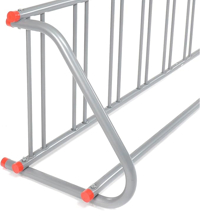 Global Industrial 111" L Single-Sided Grid Bike Rack, 9-Bike Capacity, Powder - Image 5