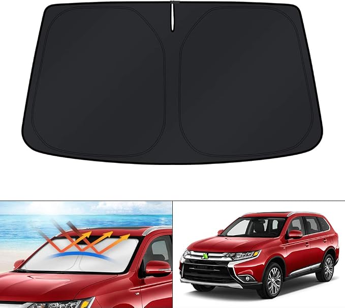 KUST Windshield Sun Shade for 2013-2021 Mitsubishi Outlander Accessories by KUST