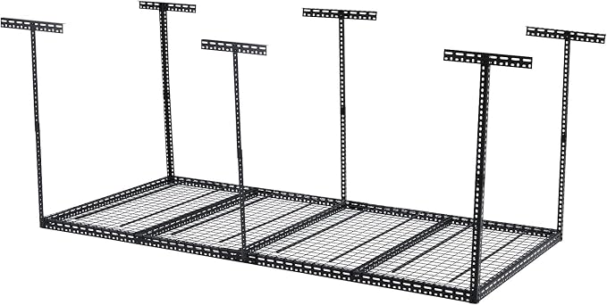 Overhead Garage Storage Rack 4x8 FT, Steel Ceiling Shelves 660lb Capacity - Image 7