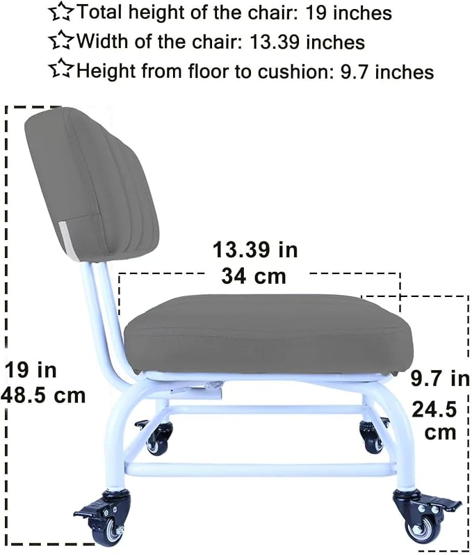 Rolling Stool and 4 Wheels - Image 2