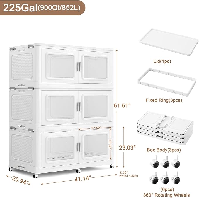 900 Qt Stackable Storage Bin - Image 2