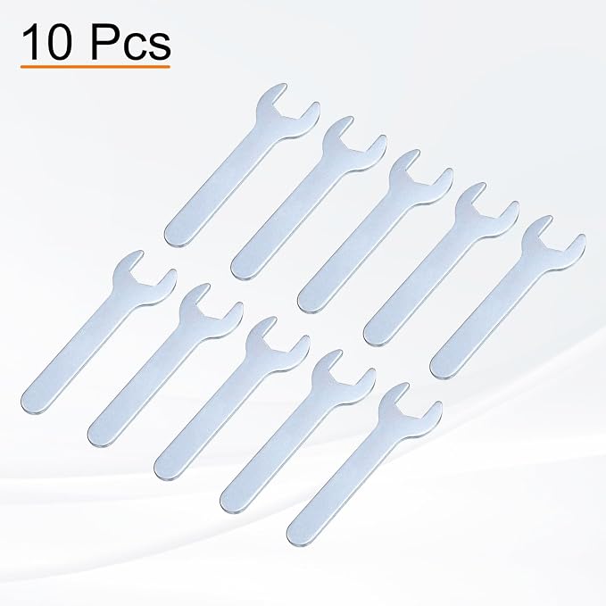 HARFINGTON 10pcs Small Wrench Open End Wrench 14x87x2mm Metric U-Shaped Single - Image 3