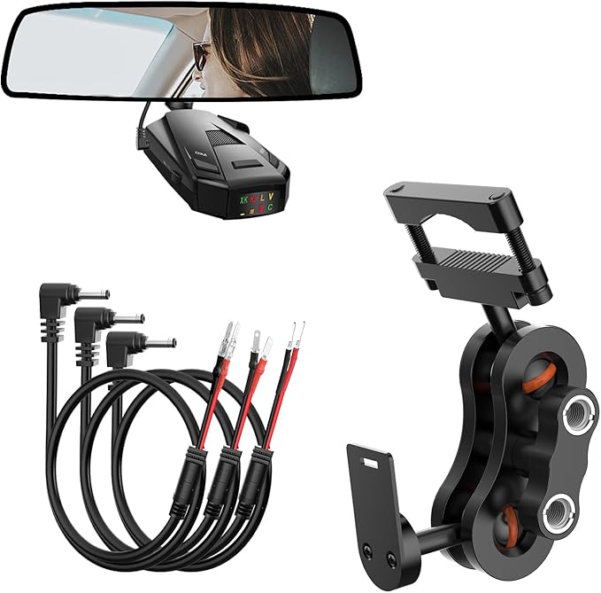 Radar Detector Mount, Rearview Mirror Rod Radar Mounting Bracket+Rearview by SDSACZMU