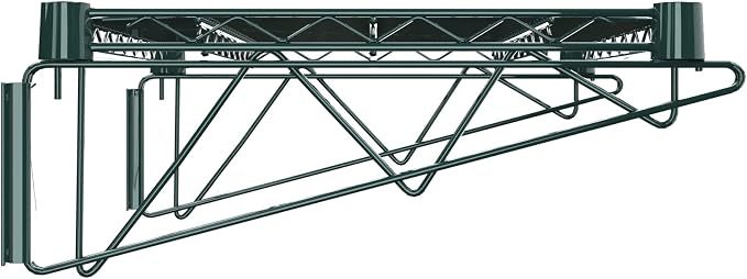 18" x 24" Green Epoxy Wire Wall Mount Shelf - Image 4
