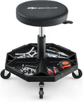 Goplus Mechanic Stool, Rolling Garage Chair by Goplus