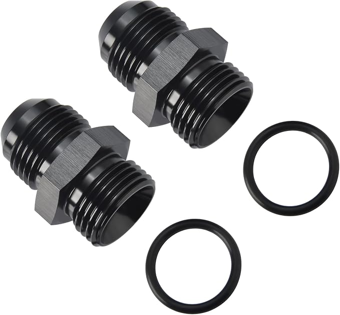 12AN Male Flare to 12AN ORB O-ring Boss Fuel Pump Rail Adapter Fitting Aluminum - Image 4
