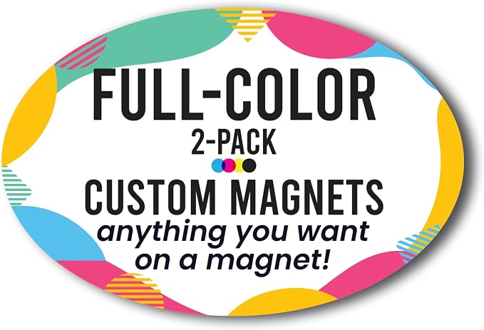 Magnet Me Up Custom Car Magnet, 4x6 Inch Oval, Customizable Magnet - Image 8