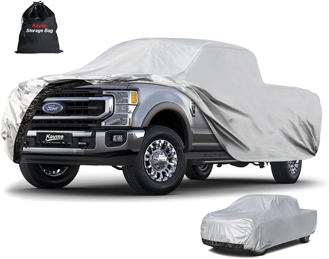Kayme Full Size Truck Cover Waterproof All Weather, Heavy Duty Outdoor Large by kayme