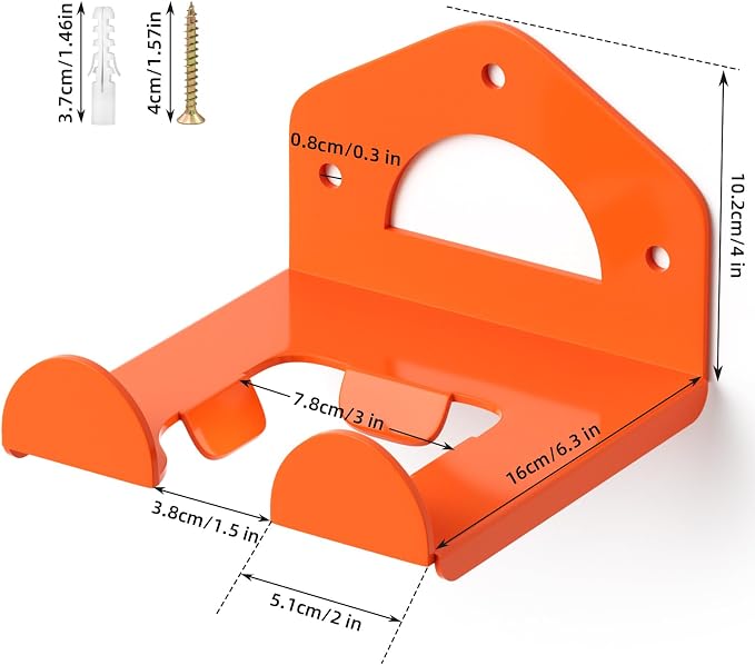 Weed Eater Hanger, Heavy Duty Weedeater Rack Wall Mount, Garage Organization - Image 4
