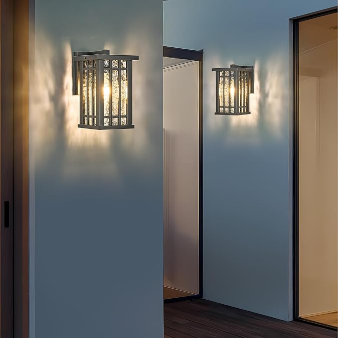 Outdoor Wall Light E26 Base Metal Frame - Image 7