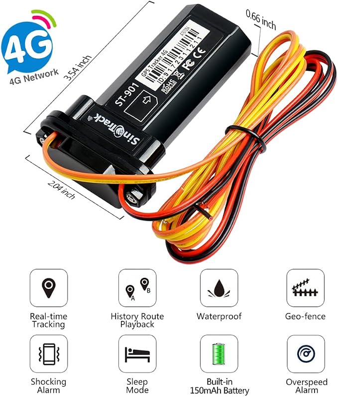 SinoTrack GPS Tracker Device for Vehicles, Vehicle Device No Monthly Fee - Image 2