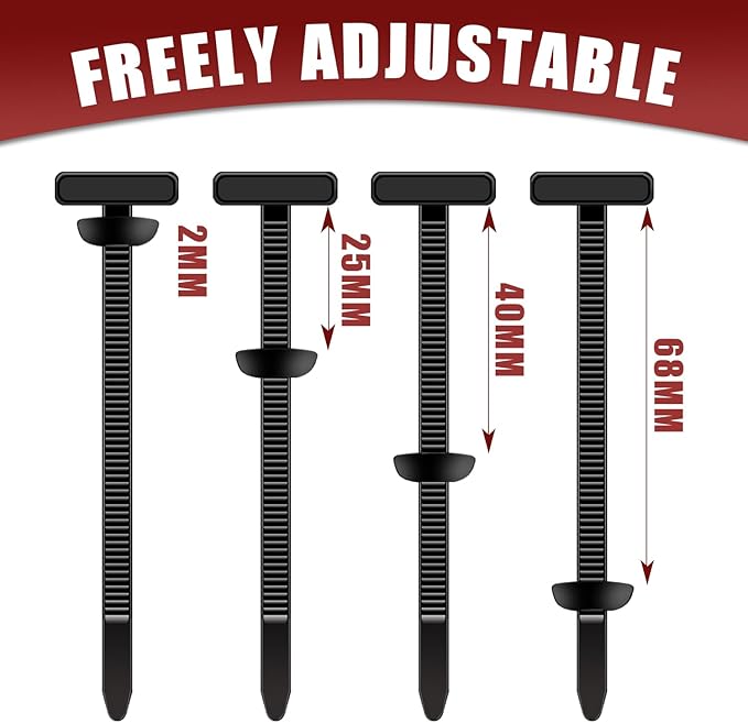 200Pcs Nylon Universal Cable Tie Buckle - Image 4
