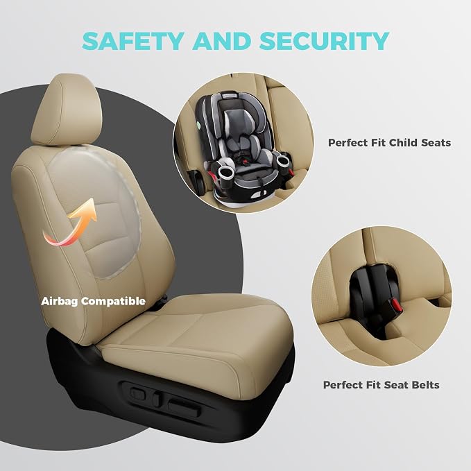 for Honda Pilot Seat Covers, Car Seat Protectors Full Set Custom Fit Pilot EX-L - Image 3