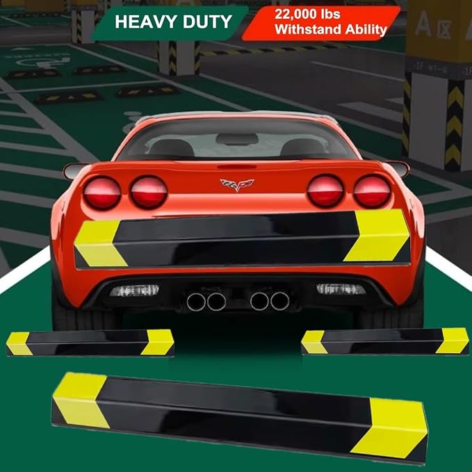 18" Heavy Duty Parking Aid for Garage, Car Parking Stopper for Garage 1 Pack - Image 6