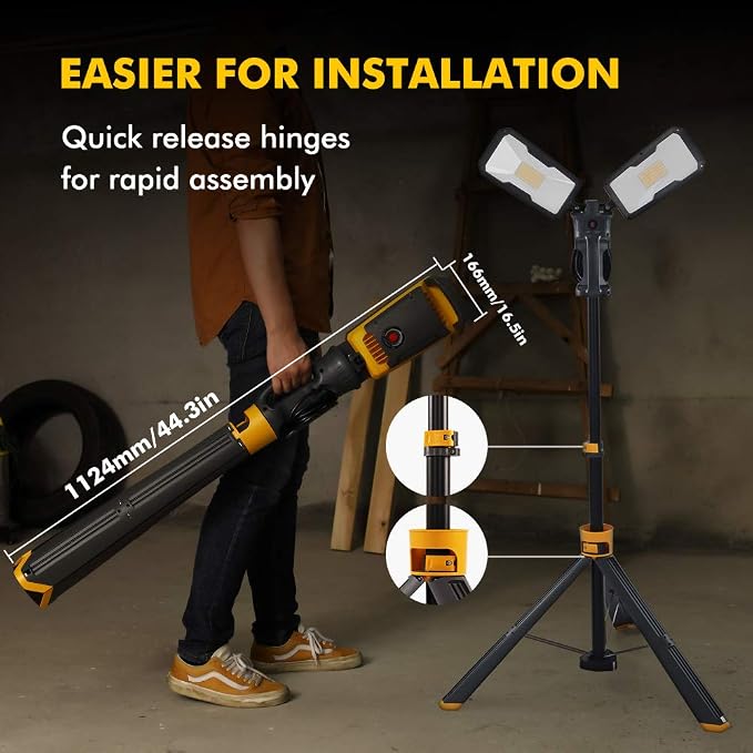 LUTEC 【Upgraded】 6290Max 15000 Lumen 138W Dimmable LED Work Light - Image 5