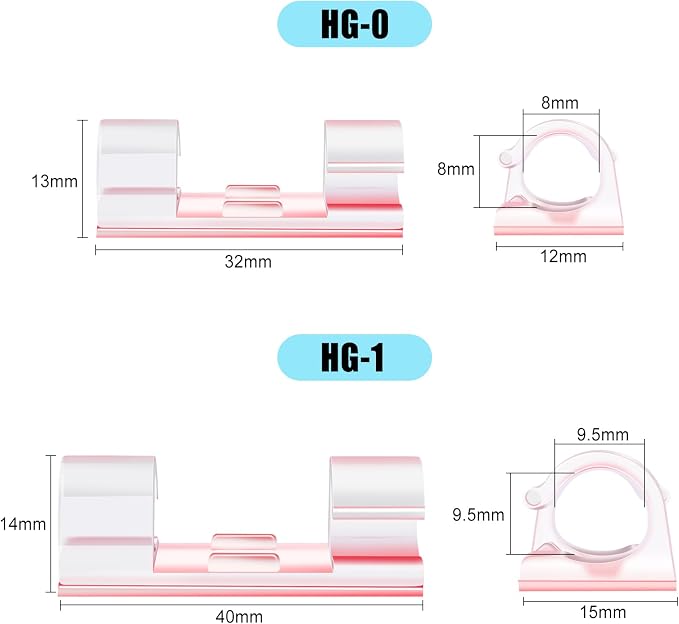 XHF 35pcs Large Self Adhesive Cable Clips Clear, Wire Clips Cable Management - Image 3