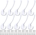 10 Pack Heavy Duty Dual Coat Hooks Wall Mounted by IBosins