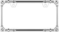 3D Chrome License Plate Frames, Pure Zinc Alloy Metal by Sgooky