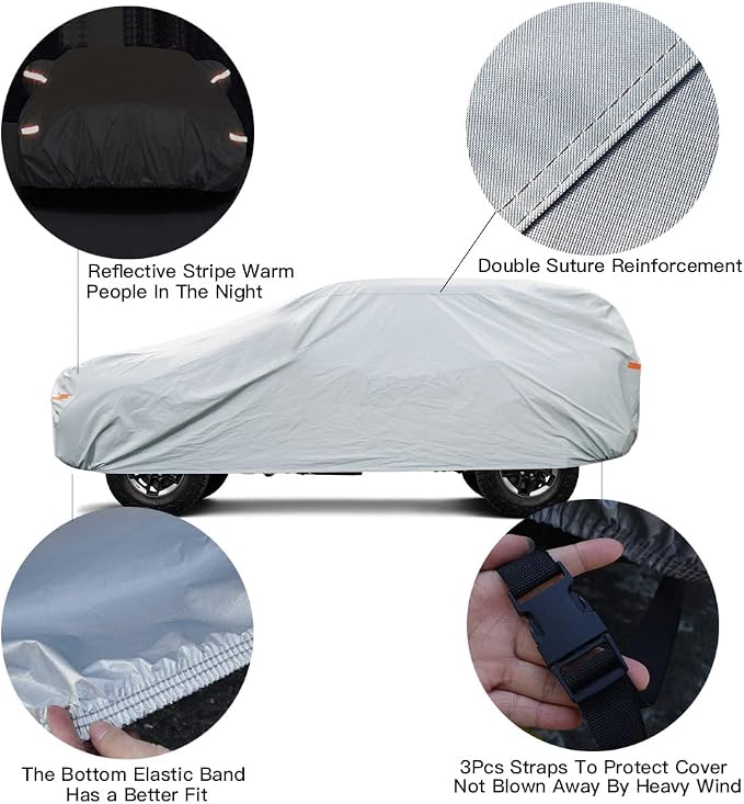 Kayme Large SUV Car Cover Waterproof All Weather - Image 3
