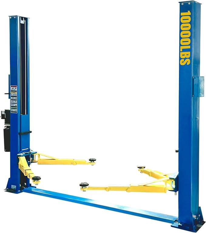 110V Two Post Car Lift 10, 000 LBS Heavy Duty Floor Plate 2 Posts Auto Hoist - Image 9