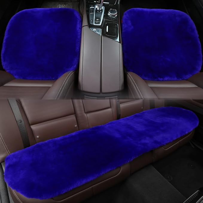 Fluffy Genuine Australia Sheepskin Car Seat Cover - Image 5