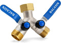 Brass Garden Hose Splitter, Garden Hose Splitter 2 Way Heavy Duty, by Unknown