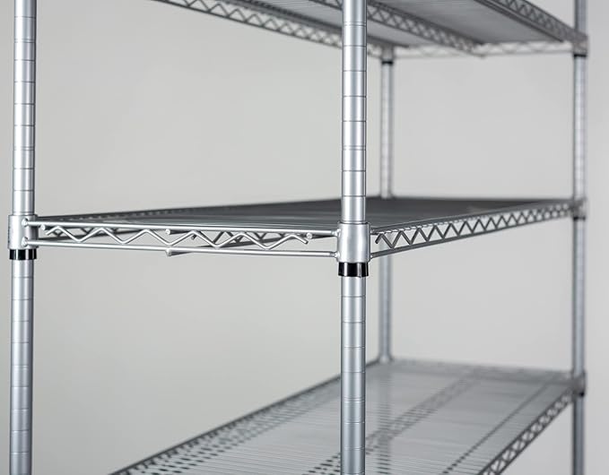 Omega 18" Deep x 54" Wide x 96" High 3 Tier Gray Starter Shelving Unit - Image 3