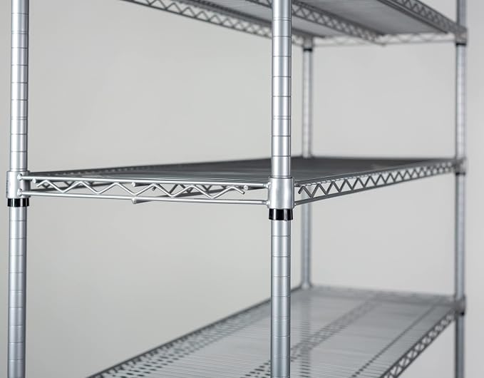 Omega 12" Deep x 48" Wide x 74" High 3 Tier Gray Starter Shelving Unit - Image 4