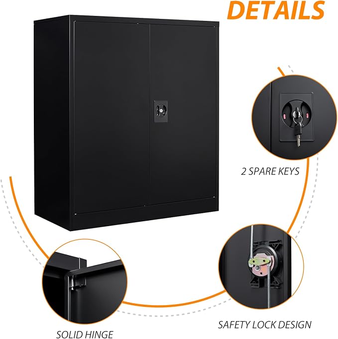 Metal Storage Cabinet, Lockable Storage Cabinet - Image 4