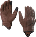 Harssidanzar Women's Motorcycle Gloves, Leather Motorcycle Gloves, Motorbike by Harssidanzar