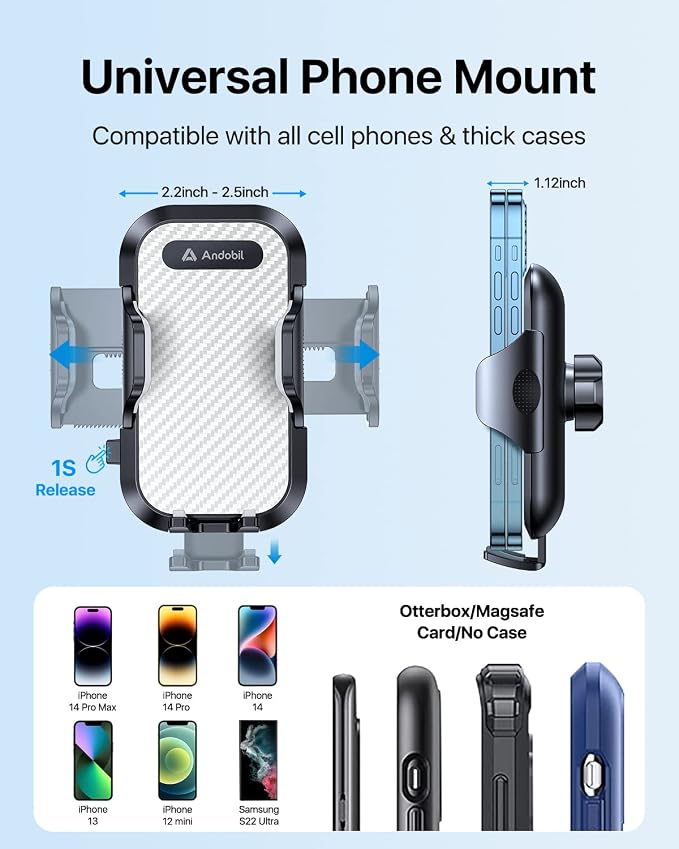 andobil Car Phone Mount Cell Phone Holders - Image 5