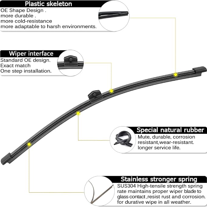 AUTOBOO 24"+20" Windshield Wipers - Image 2